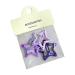 YOUNAFEN 3-Piece Girls Small Snap Hair Clip Sweet Side Clip Cute Star Metal Hairpin Gift Hair Accessories for Women Girls Purple