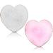 WLLHYF Resin Nail Art Palette - 2Pcs Golden Edge Heart-Shaped Mixing Palettes for Nail Art Painting and Cosmetic Mixing - Buy Online on GoSupps.com