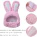 LZZEM 2PCS Pet Headwear Hat Cute Costume Bunny Rabbit Hat with Ears Pet Cap Party Costume Headwear Rabbit Hat Headband for Cats and Small Dogs Kitten Puppy Party Costume Accessory - Buy Online on GoSupps.com