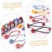 FRCOLOR Rope Pairs headband color hair tie hair band Pom Pom hair ties for girls hair ties for thick hair ponytail holders girls hair rope Acrylic Korean version bracket Headband - Buy Online on GoSupps.com