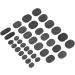 36pcs Basalt Hot Stones Set - Round Massage Stones for Body Relaxation | Spa Essentials - International Shipping - Buy Online on GoSupps.com