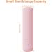 FERYES Magnetic Makeup Brush Holder - Portable Silicone Organizer for Travel | Soft Pink Cosmetic Storage - Buy Online on GoSupps.com