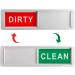 Elinrat Cleaning Dishes Dirt Sign Magnet Magnetic Dishwasher Display for Crockery and Laundry Scratch-Resistant Sign "Clean Or Dirty" for Home and Restaurant White - Buy Online on GoSupps.com