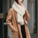 HANXIULIN Women's Cashmere Scarf - Warm Knitted Wrap & Turban | One Size White Scarf for Casual & Stylish Looks - Buy Online on GoSupps.com
