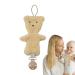 Zceplem pacifier band pacifier holder clip plush bear baby pacifier holder |Affairs holder clip soothing pacifier clip baby accessories for trips light brown