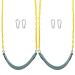 Sunnyglade 2PCS Swings Seats Heavy Duty with 66" Chain, Playground Swing Set Accessories Replacement with Snap Hooks, Support 250lb (Green)