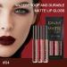 AMY'S DIARY 3Pcs Dark Red Brown Matte 24-Hour Liquid Lipstick Set - Smudge Proof, Permanent Stay On Lipstick Set for Women - Buy Online on GoSupps.com