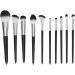 Cosmetic Brush Professional Makeup Brushes Set 10 Pieces Strong Handle for Daily Use for Home - Buy Online on GoSupps.com