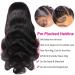Larhali 13x6 HD Transparent Lace Front Wig Brazilian Body Wave Human Hair 28 inch - 180% Density Pre Plucked for Black Women - Buy Online on GoSupps.com