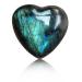 Soulnioi Healing Crystal Heart Moonstone Crystal Labradorite Palm Stone Mini Love Pocket Stone Tumbled Worry Stone for Reiki Meditation Therapy Stress Relief Home Decor - 1Pcs 2-3cm Labradorite_1pcs