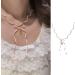 Oralgo's French Style Pearl Necklace & Collarbone Chain - Elegant Loops for Women & Girls | International Shipping - Buy Online on GoSupps.com