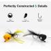 Pepo Fly Fishing Poppers - Topwater Lures for Bass, Crappie, Bluegill, Trout, Salmon - 10pcs - Buy Online on GoSupps.com