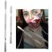 Scar Wax Spatula Portable Double Ended Scar Depotting Spatula Metal Cosmetic Makeup Stirring Rod Pallets Lipsticks Concealer Ointment Makeup Tools For Halloween Make Up Fake Wound Moulding Scars (L) - Buy Online on GoSupps.com