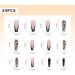 Luvadeyo 24 pcs Long White Ballerina Acrylic Nails - Leopard Pattern False Nails for Women | Full Cover Press-On Nail Art - Buy Online on GoSupps.com