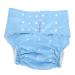 Washable diaper for adults diaper for adults for incontinence care washable adjustable exhaustive pocket diaper cover easy to dry cloth diaper (sky blue)