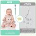 Vicloon Silicone Pacifier Chain - 2 Pack Baby Pacifier Clips for Girls & Boys - Green & Pink - Perfect Gift for Infants - Buy Online on GoSupps.com