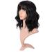 Buy MapofBeauty 14 inch Short Bob Wavy Curly Wig with Bangs - Natural Black Hair Fibers for International Shipping - Buy Online on GoSupps.com