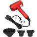 1800W Professional Ion Hair Dryer with U Shaped Heating Wire Dual Nozzle Removable Filter Overheat for Fast Drying and Optimal Hair Care (US Plug 100 240V 110V) - Buy Online on GoSupps.com