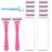 NHPY 2 razors + 8 heads razor women ladies razor ladies razor razor women intimate area lady shaver facial razor women