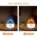 Buy McBazel Volcano Aroma Diffuser - 560ml with Timer Light Change & Remote Control | EU Connector - White/Crack - Buy Online on GoSupps.com