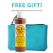 Maui Babe Tanning Browning Lotion Kit - 8oz Outdoor Tanning Lotion with Blue Makeup Bag - Hawaiian Dark Tanning Formula for Amazing Sun-Kissed Glow - Buy Online on GoSupps.com