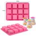 Mity rain Silicone Wax Melts Mold Set - 2pcs 12-Cavity Square Baking Molds for Candle-Making and Scented Wax Melts - Ideal for Baby Food, Chocolate, Truffles, Ganache, Jelly, Candy, Praline - Buy Online on GoSupps.com