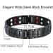 Mens Magnetic Bracelet Titanium Steel Elegant Wide Sleek Wistband for Relief Pain with Adjusting Tool and Gift Box - Buy Online on GoSupps.com
