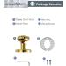 Sorwduerm Gold Door Knobs - Polished Brass Dummy Handle | Decorative Zinc Alloy - 1 Pack - Buy Online on GoSupps.com