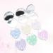 Minkissy Portable Heart Pocket Mirror - Foldable Double-Sided Steel Cosmetic Mirror for Girls & Women (Random Color) - Buy Online on GoSupps.com