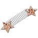 minkissy Invisible Hairpin Hair Finishing Fixer Comb Star Hair Clip Metal Hair Finishing Fixer Hair Clip Pin Wire Hair Comb Star Clips Hair Updo Clip Tools Miss Resin Back of Head 13.50X4.00X0.50CM Yellow