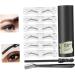 Eyebrow Stamp Eyebrow Stamp Kit Eyebrow Powder Stencil Razor Brush Hairline shadow Makeup Tool Style3 - Buy Online on GoSupps.com