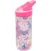 Peppa Pig Reusable Tritan Water Bottle for Kids | BPA-Free Anti-Drip Silicone Straw Easy Push Button | 620 ml Capacity - Buy Online on GoSupps.com