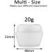 Alledomain 20 Pieces 20ml / 20g Empty Clear Cosmetic Pots with 3 Mini Spatula Plastic Refillable Travel Sample Container Jars with Lids and Inner Liners for Makeup Creams Lotions Beauty Nail - Buy Online on GoSupps.com