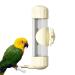 Quotent Automatic Bird Water Bottle - 200ml Dispenser for Parrots Budgies & Small Pets - Easy Fill Watering Solution for Bird Cages - Beige - Buy Online on GoSupps.com