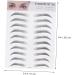 NOLITOY 2pcs 3d Eyebrow Stickers Makeup Eyebrow Tattoos Hair Kit Imitation Eyebrow Set Miss Eyebrow Trimming - Buy Online on GoSupps.com