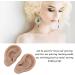 Silicone Flexible Ear Model - Dark Skin Color | Soft & Realistic Human Ear Replica - Buy Online on GoSupps.com