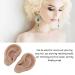Artificial Ear Model Flexible Reusable Simulation Silicone Ear Model Convenient for Ear Piercing Exercise for Earrings Display(Deep Skin Color) - Buy Online on GoSupps.com