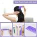 Detangling Hair Brush Set with Wide Tooth Comb and Rat Tail Comb - Purple | EZ Detangler Brush for Black Natural Hair - 5PCS Alligator Clips | Men, Women, Kids - Buy Online on GoSupps.com