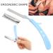 Professional Barber Single Razor - Stainless Steel Touch Up for Men | Eyebrows Chest Beard & Mustache Grooming Essential (No Blade Blue) - Buy Online on GoSupps.com