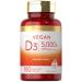Carlyle Vitamin D3 | 5000 iu | 180 Capsules | Vegetarian Non-GMO and Gluten Free Formula | Vitamin D Supplement