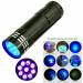 A N K UV Torch 87MM L 9LED Torch 395 NM Black Flashlight Powerful UV Light Pets Urine Detector 26MM Ultraviolet Light 3 x AAA Portable Battery Cat Bed Dog Bed Pet Bed Dry Urine Detector. - Buy Online on GoSupps.com