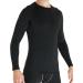 Men's Long Sleeve Compression Shirts 4 Pack - Athletic Base Layer for Cold Weather Workout - Black, Large - Buy Online on GoSupps.com