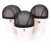 Mesh Dome Caps For Wigs 6 Pcs Stretch Breathable Mesh Dome Wig Cap Spandex Black Wig Caps For Making Wigs (6 Pcs  Black  L) L black mesh cap