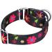 Dazzber Martingale Dog Collar for Medium Dogs - Floral No-Pull Design Adjustable 35.6-53.3 cm Durable 1 Inch Wide Sunflower (Black) - Buy Online on GoSupps.com