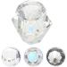 FRCOLOR 3 Pcs Nail Art Crystal Cup Glass Container with Lid Liquid Powder Dappen Dish Manicure Care Tools Nail Tech Clear Fingernail Polish Nail Art Dish Cup White With Cover Cup Bowl 5.5x5.5cmx3pcs Whitex3pcs - Buy Online on GoSupps.com