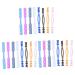 Healeved 24 pc hooks for ear straps hanging hook facial mask black ear cord masks buckle no trace 15x1.5cmx3pcs