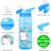 Koohot 22oz Kids Water Bottle - BPA Free, Leak-Proof, Lightweight with Straw Lid and Carry Loop - Mermaid2 Design for Boys and Girls - Buy Online on GoSupps.com