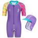 Juicy Bumbles Baby Swimsuit - One Piece Baby Swimming Costume - Short Sleeve Toddler Swimming Costume - Baby Girl Swimsuit - Baby Boy Swimsuit - Girls and Boys Swimming Costume (6 Months - 5 Years) 6 Months Surfer