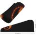 Fire Flame Yin and Yang Microfiber Hair Towel Wrap for Women - Super Absorbent 10x26 Inch Hair Turban with Button | International Shipping - Buy Online on GoSupps.com