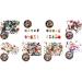 Evenden Nail Nail Christmas Rhinestone Rows 3D Manicure Nail Art Decor DIY Rivet Bolts Beads Jewellery Things SD-04 - Buy Online on GoSupps.com
